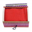 Pañuelo colorful en caja de bambú