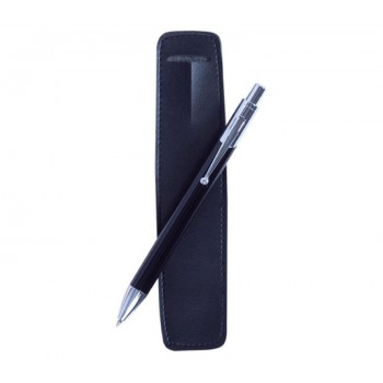 Bolígrafo metálico con funda
