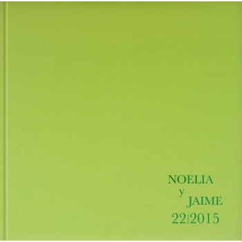 Libro de firmas verde lima