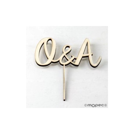 Cake topper iniciales