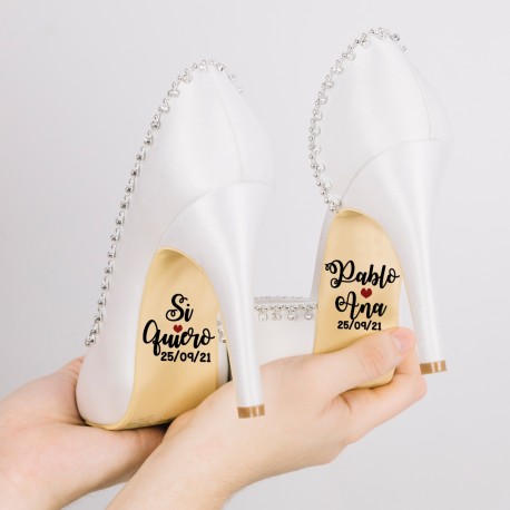 Pegatinas zapatos de novia nuevo modelo