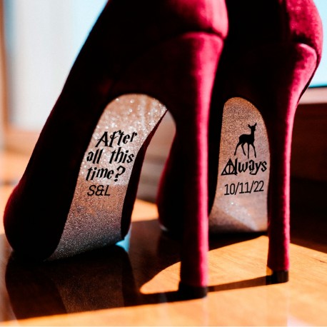 Pegatinas zapatos de novia Harry Potter