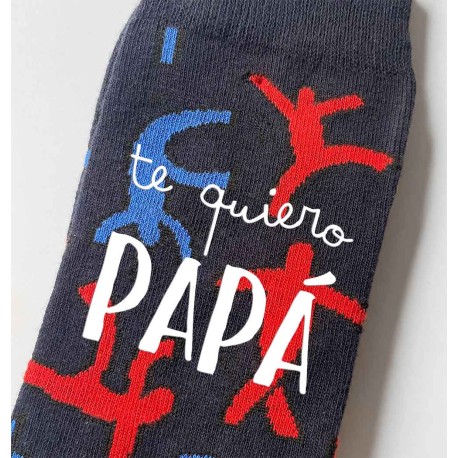 Calcetines personalizados te quiero papá hasta el infinito y más allá