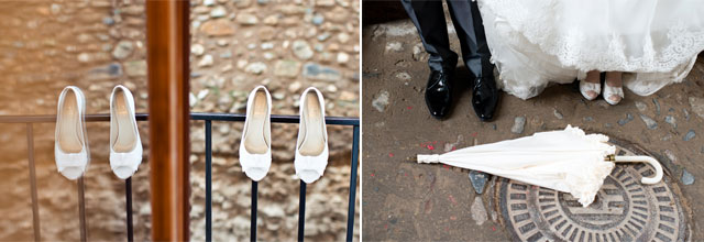 Zapatos de novia. Fotografía de Neima Pidal