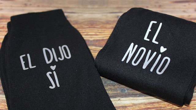 Calcetines personalizados para novio gay